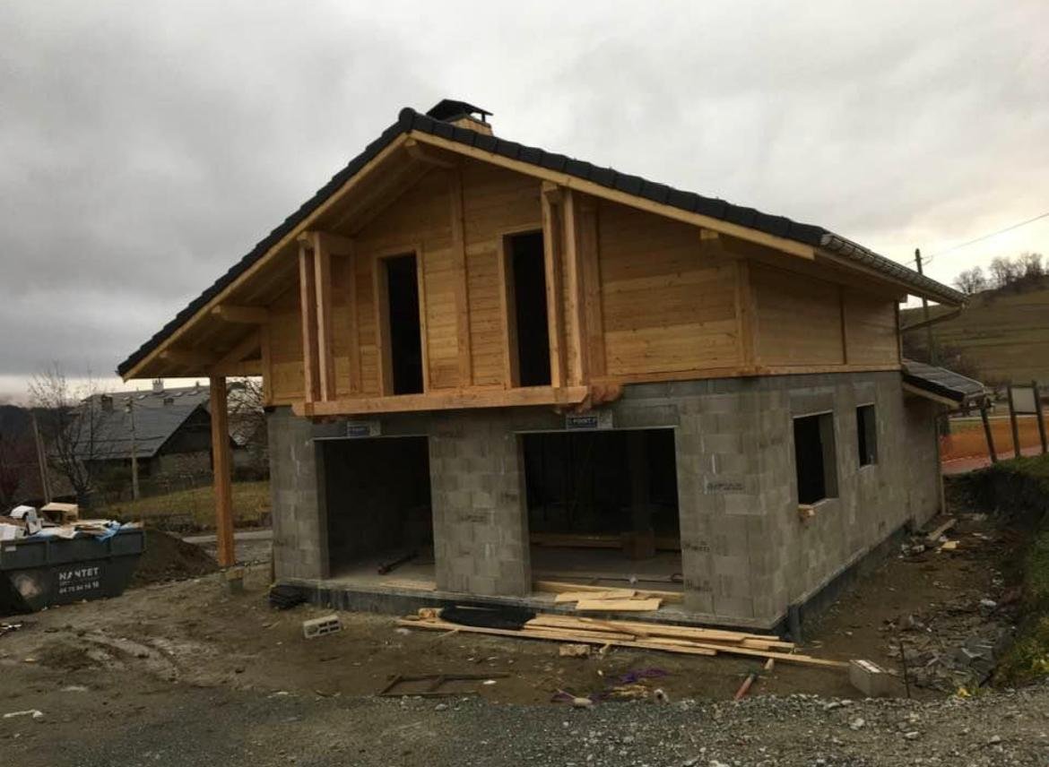 Réalisation bois sur une maison de montagne