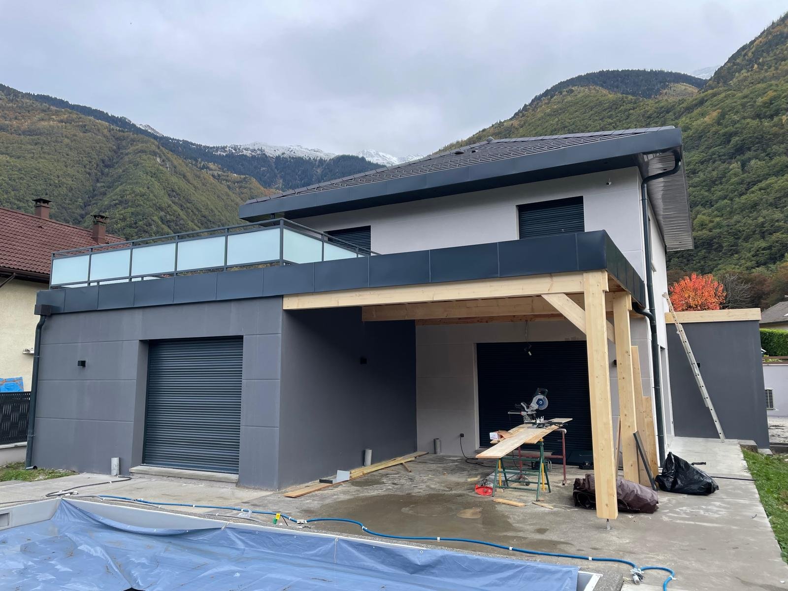 Création d'une terrasse et de sa structure bois